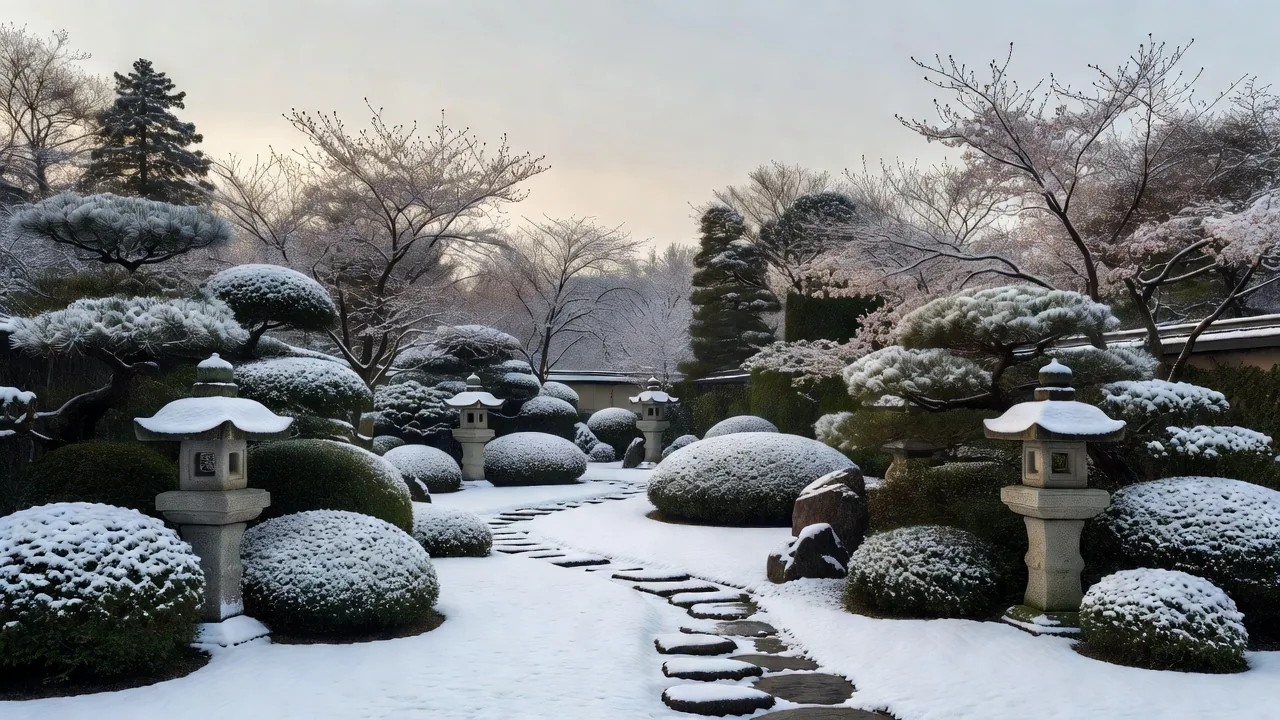 雪の庭