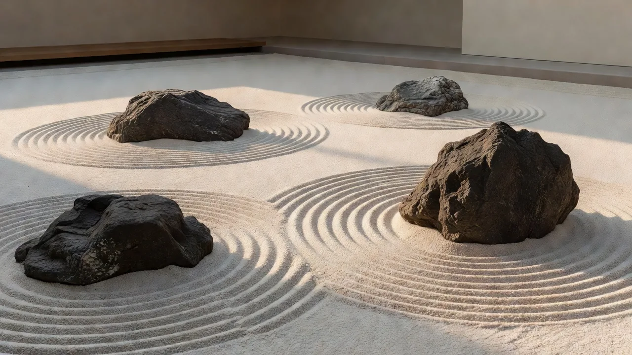 枯山水の庭園デザイン